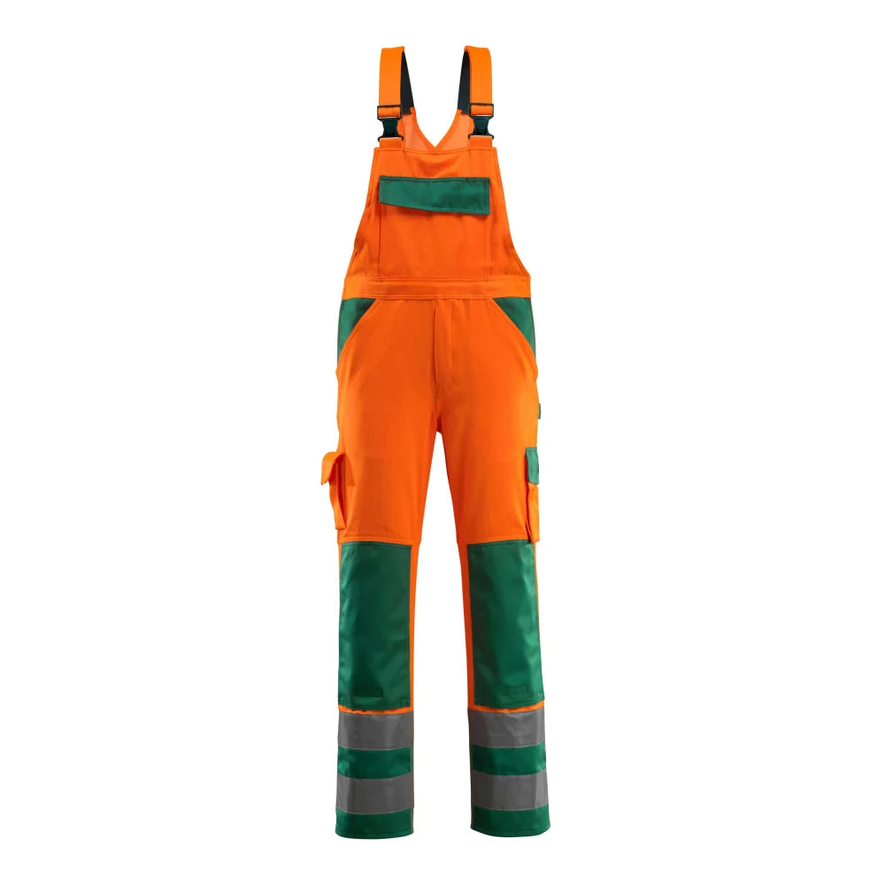 Mascot 07169-860 Amerikaanse Overall Met Kniezakken High Vis Oranje Groen