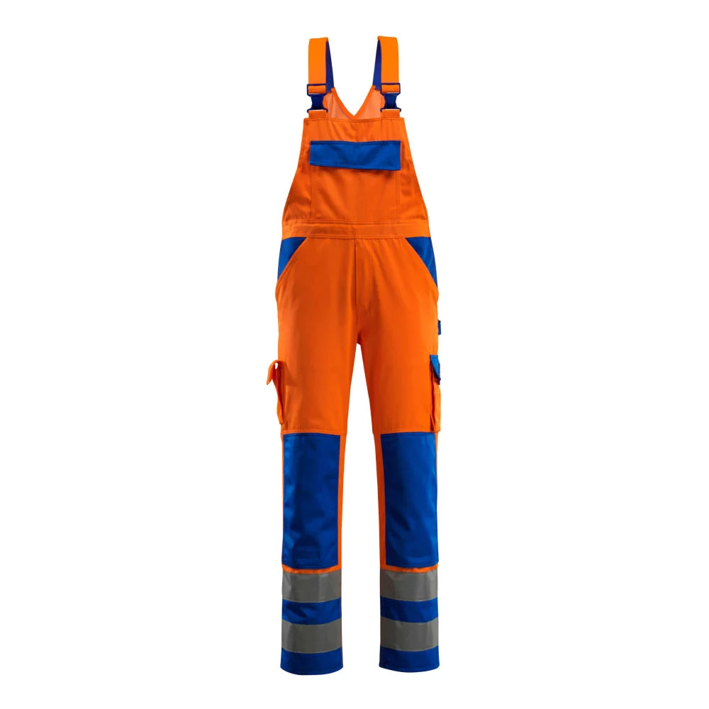Mascot 07169-860 Amerikaanse Overall Met Kniezakken High Vis Oranje Korenblauw