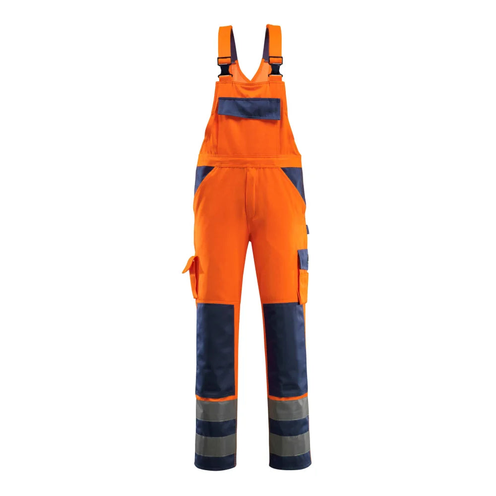 Mascot 07169-860 Amerikaanse Overall Met Kniezakken High Vis Oranje Marine