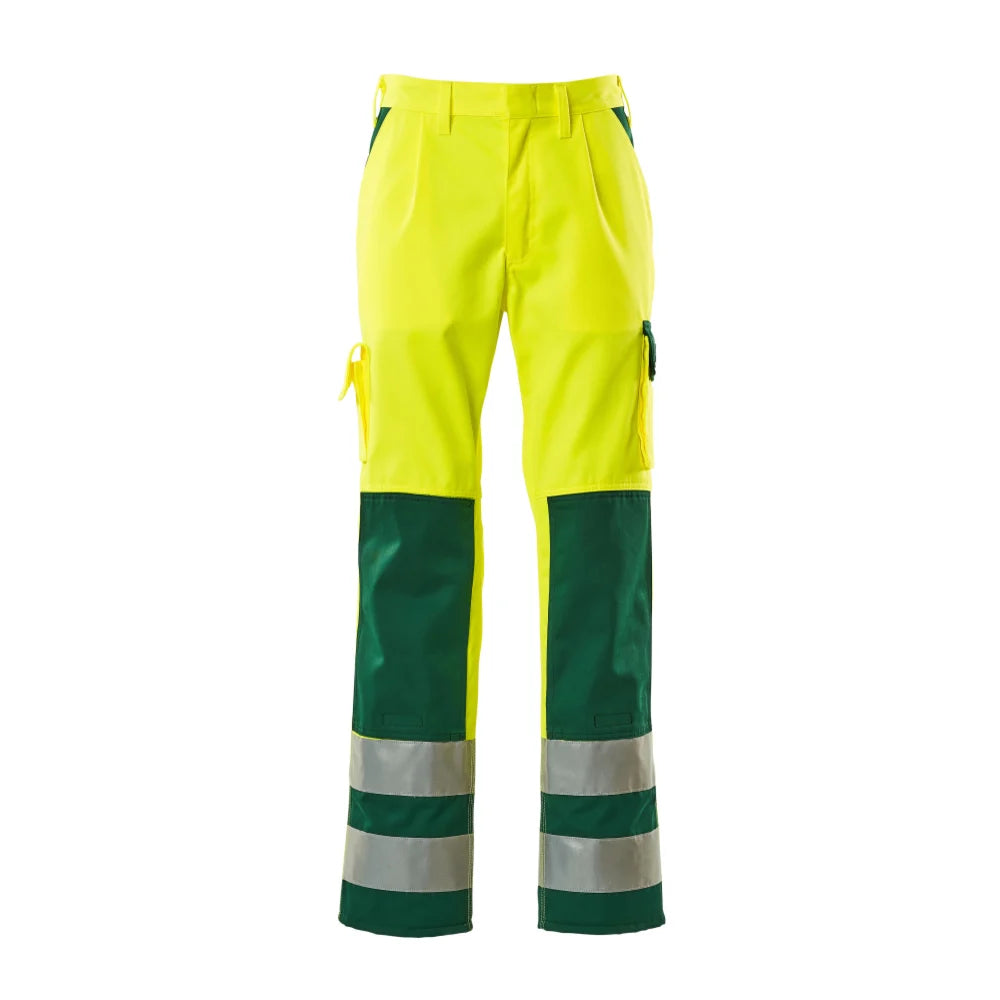 Mascot 07179-470 Broek Met Kniezakken High Vis Geel Groen