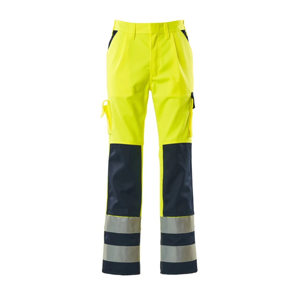 Mascot 07179-470 Broek Met Kniezakken High Vis Geel Marine