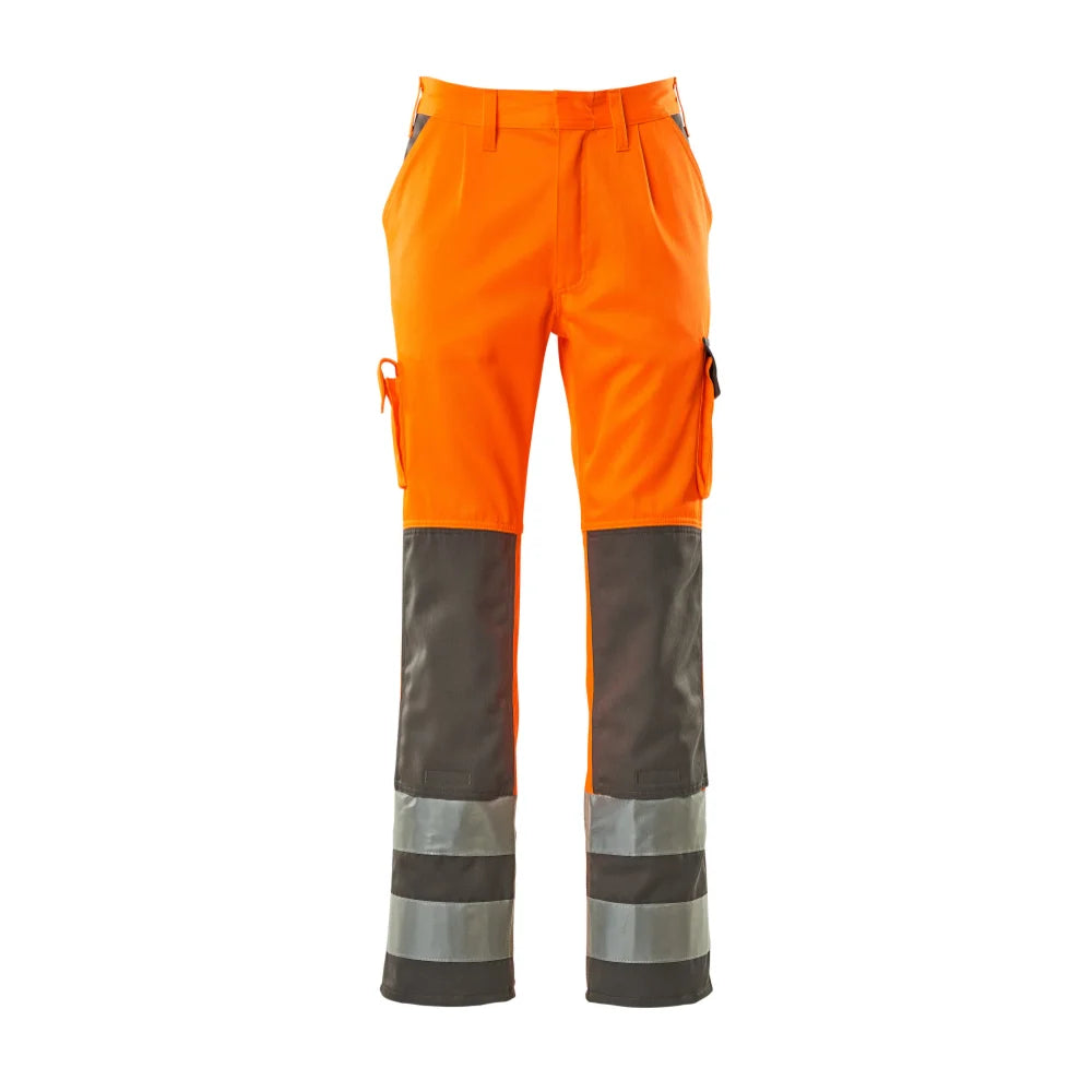 Mascot 07179-860 Broek Met Kniezakken High Vis Oranje Antraciet