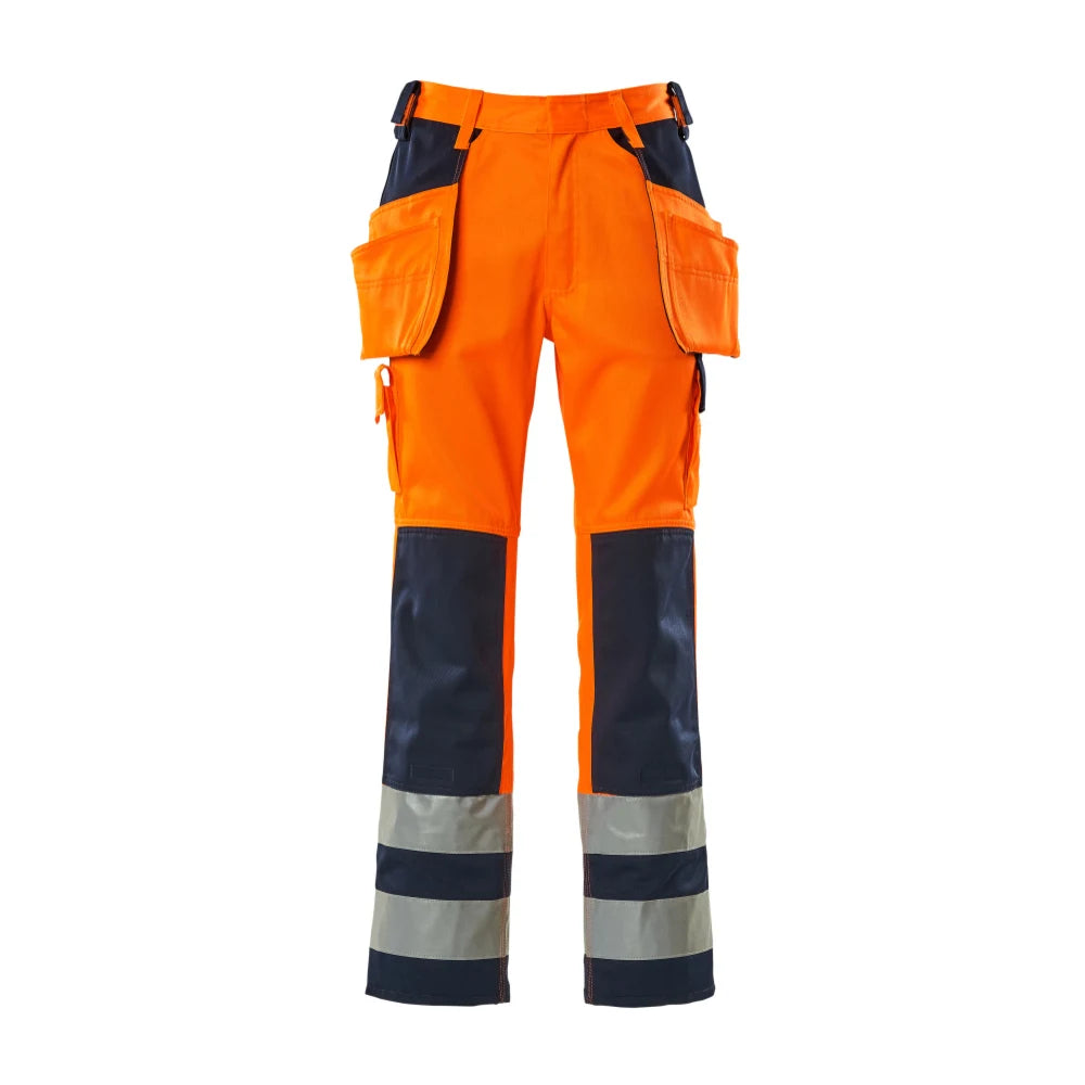 Mascot 09131-860 Broek Met Spijkerzakken High Vis Oranje Marine