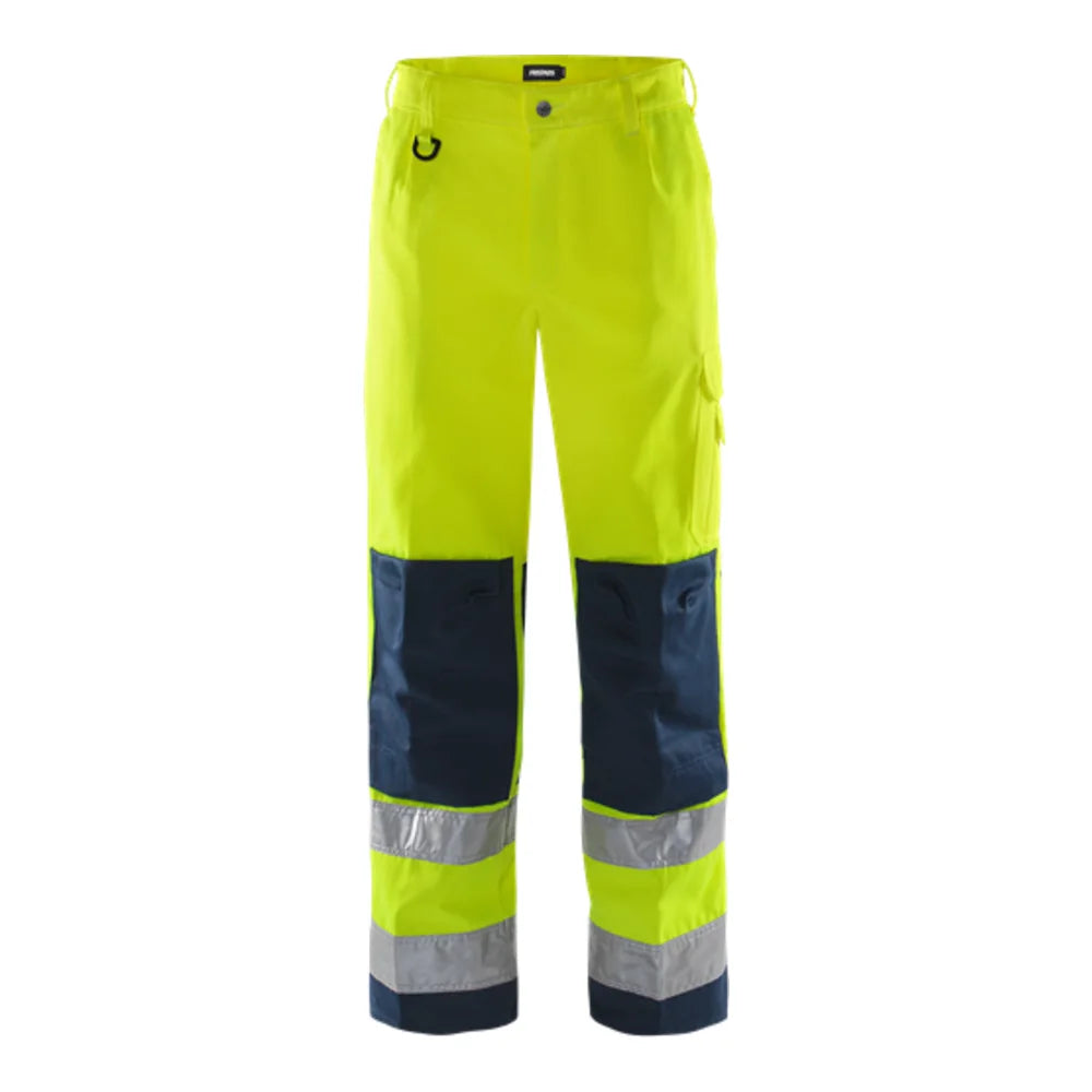 Fristads High Vis Broek Klasse 2 2001 Th High Vis Geel Marineblauw