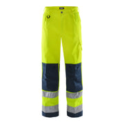 Fristads High Vis Broek Klasse 2 2001 Th High Vis Geel Marineblauw
