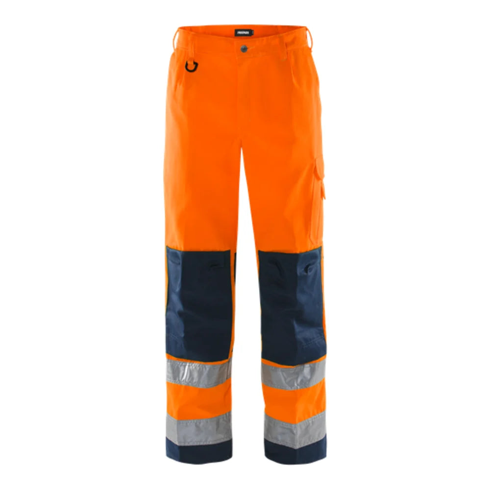 Fristads High Vis Broek Klasse 2 2001 Th High Vis Oranje Marineblauw