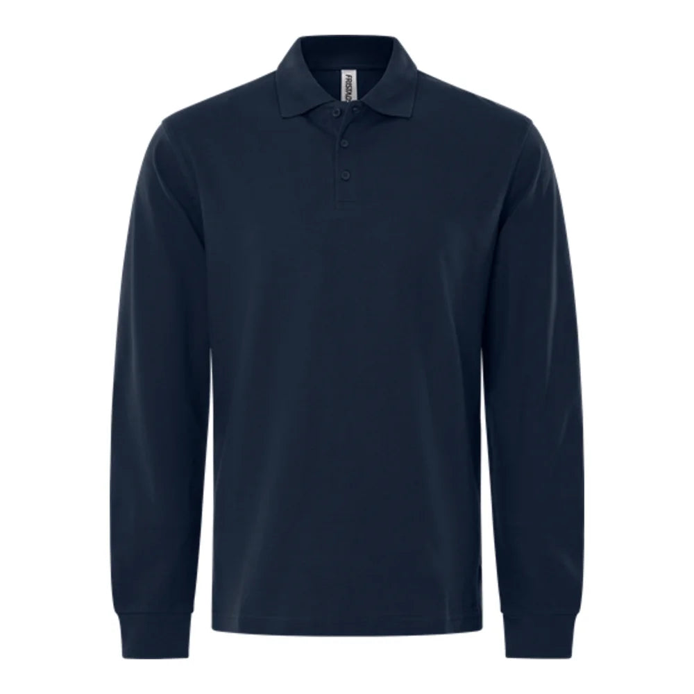 Fristads Heavy Poloshirt Met Lange Mouwen 1722 Piq Donker Marineblauw