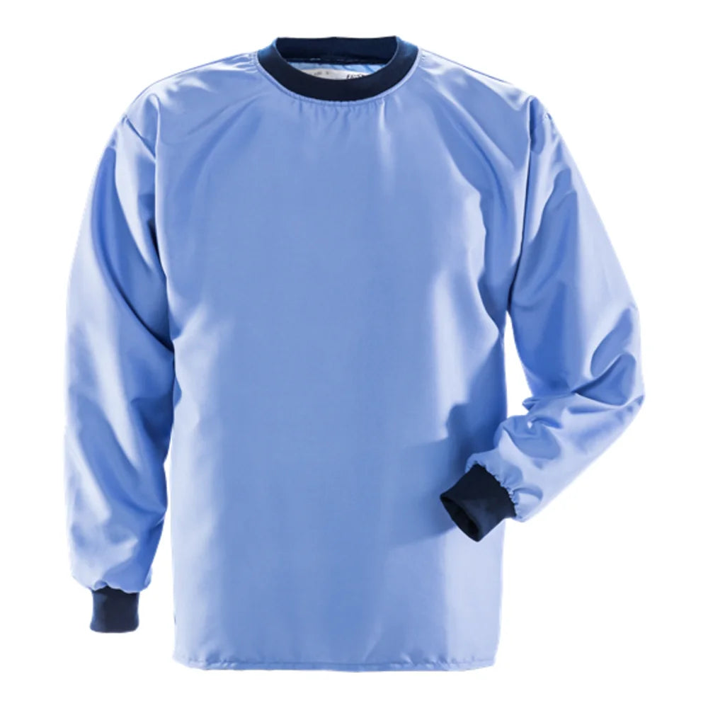 Fristads Cleanroom T-Shirt Lange Mouwen 7R014 Xa80 Middenblauw
