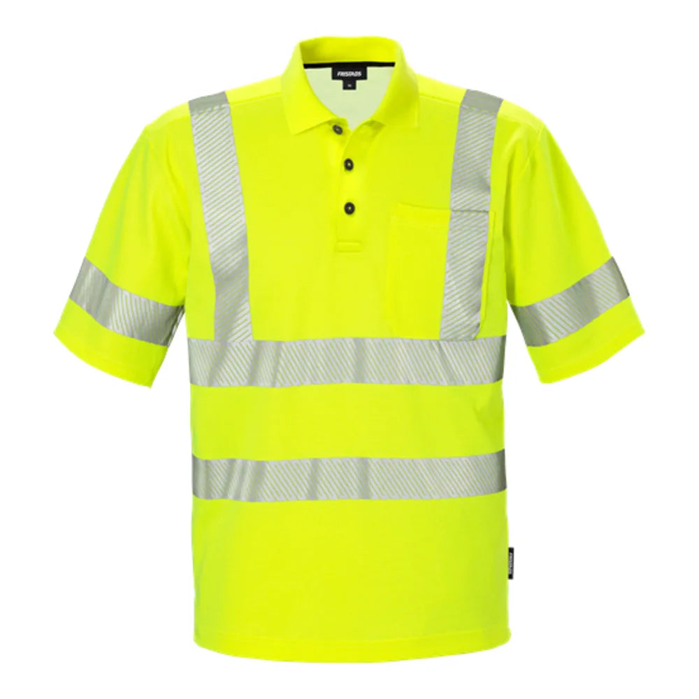 Fristads High Vis Poloshirt Klasse 2 7406 Gphv High Vis Geel