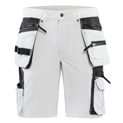 Blaklader 1088 1645 Schildersshort 4-Weg Stretch Met Gereedschapszakken Wit Donkergrijs