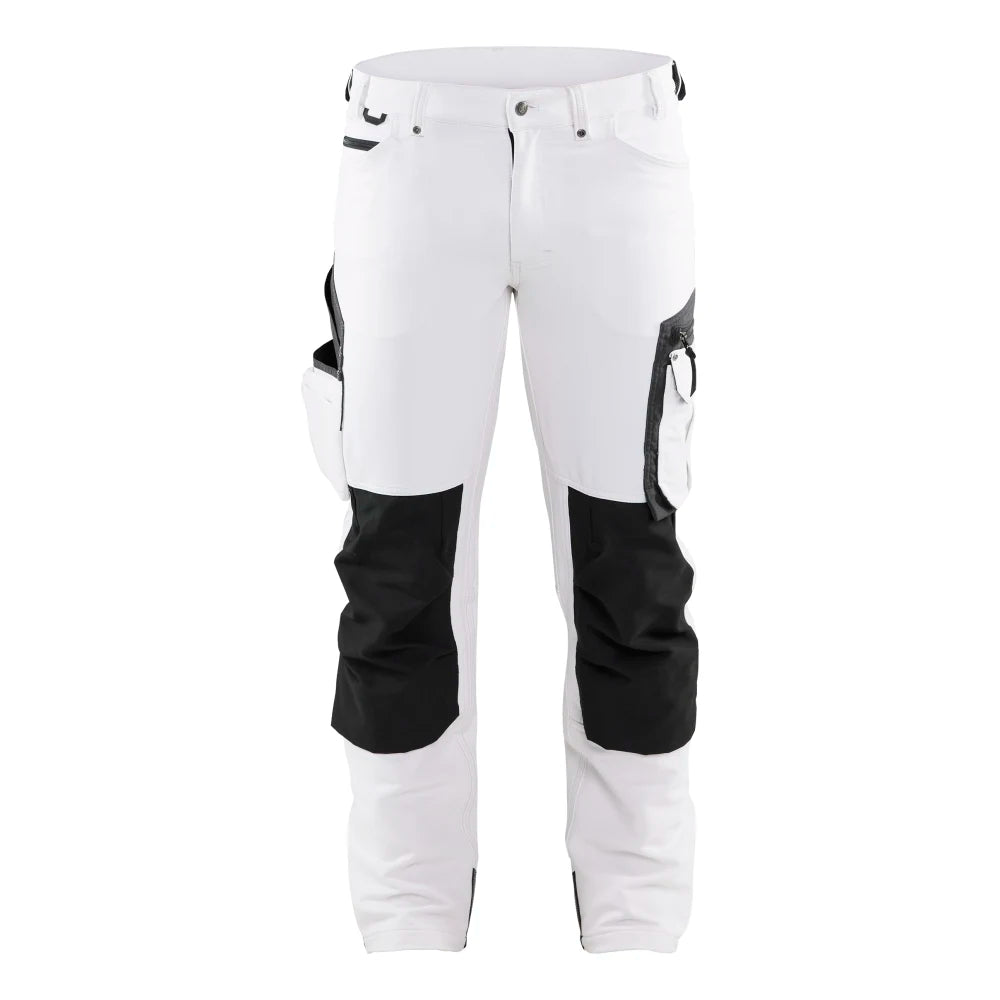Blaklader 1089 1645 Schildersbroek 4-Weg Stretch Wit Donkergrijs
