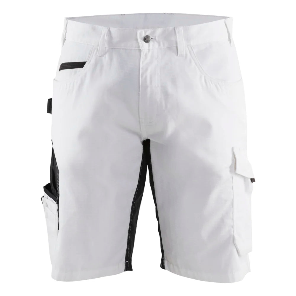 Blaklader 1094 1330 Schildersshort Met Stretch Wit Donkergrijs