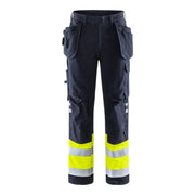 Fristads Flamestat High Vis Werkbroek Klasse 1 2074 Aths High Vis Geel Marineblauw