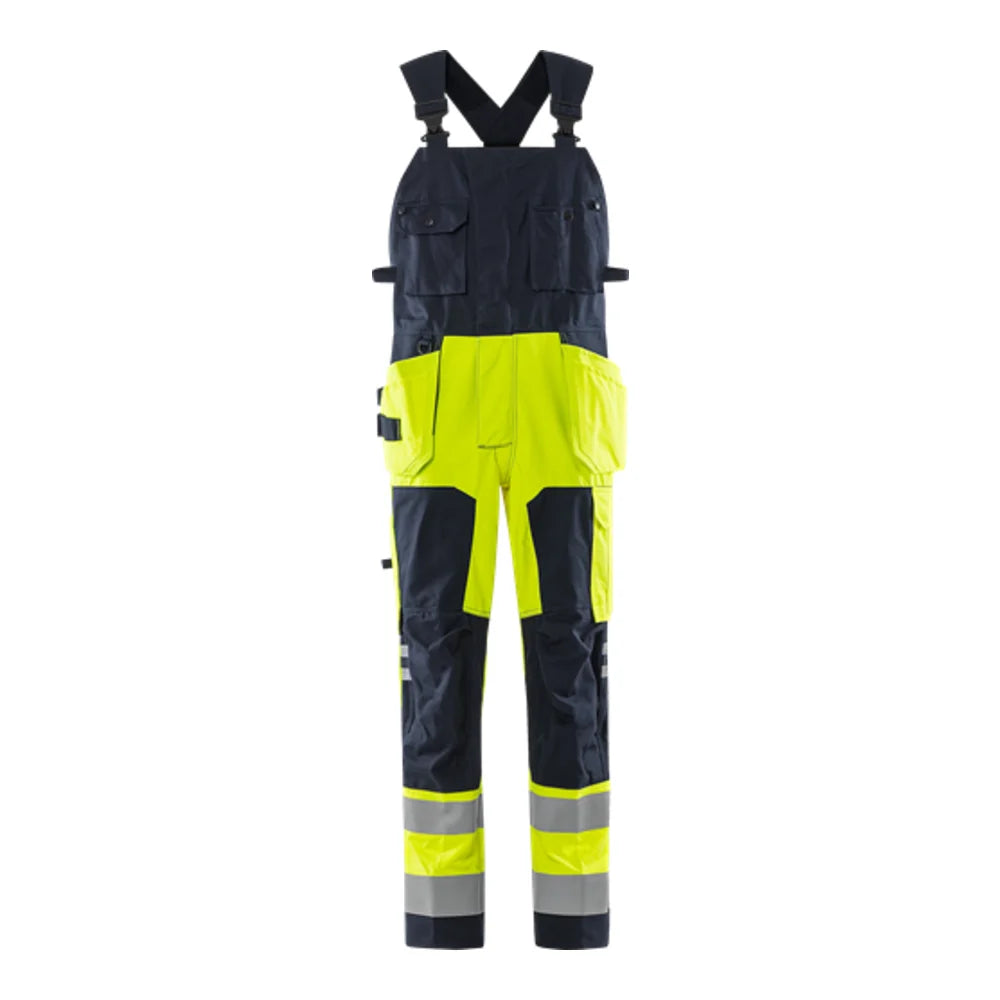 Fristads Flamestat High Vis Amerikaanse Overall Klasse 2 1075 Aths High Vis Geel Marineblauw