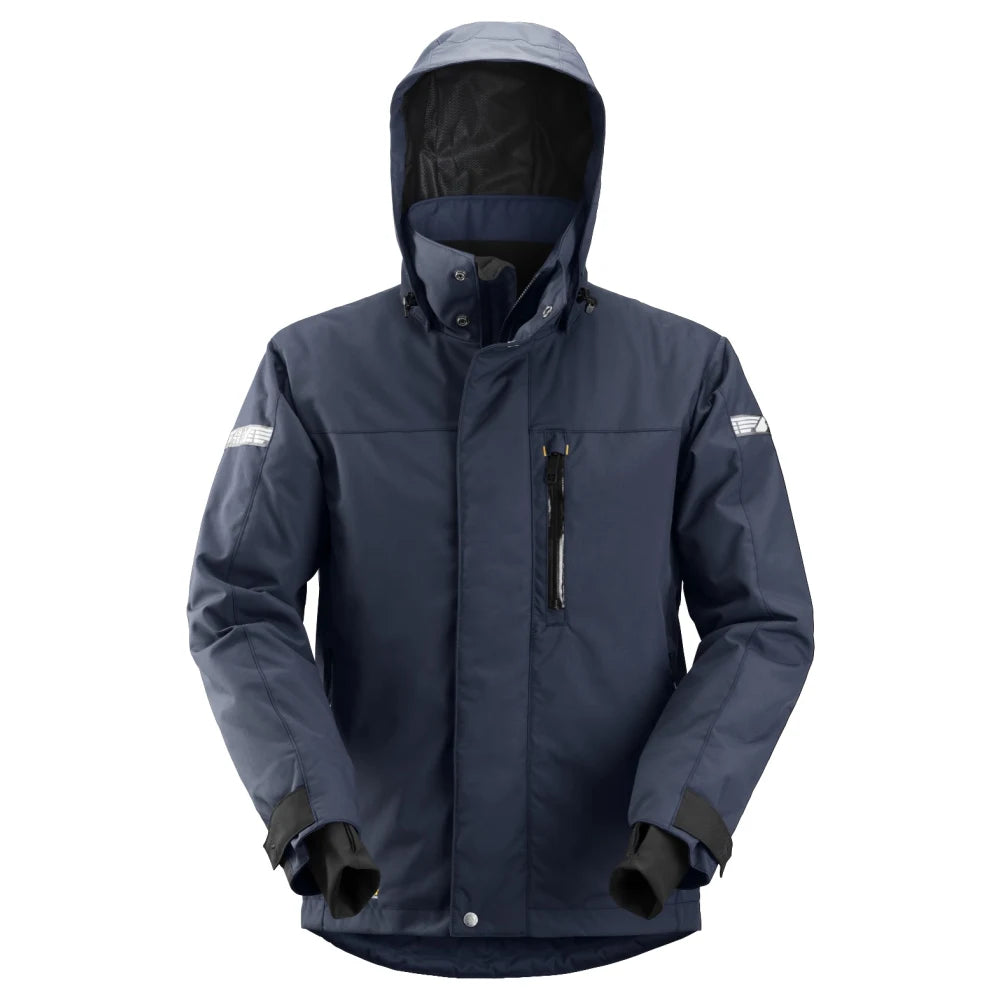 Snickers 1102 Allroundwork Waterdichte Geïsoleerde 37.5 Werkjas 9504 Navy Black