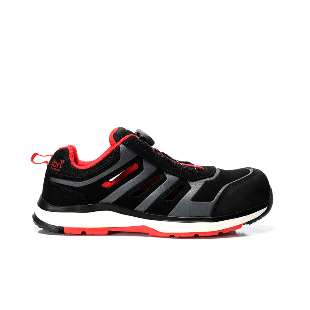 Jori Rapid Boa Black-Red Easy S1PS Veiligheidssandalen