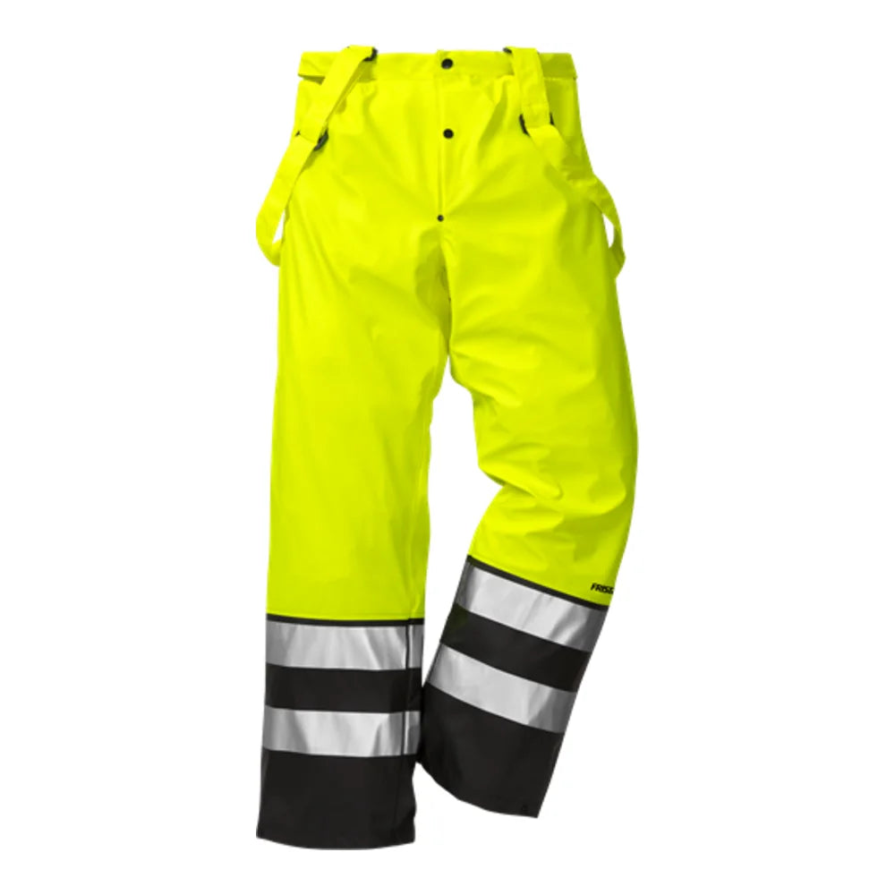 Fristads High Vis Regenbroek Klasse 2 2625 Rs High Vis Geel Zwart