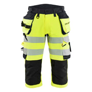 Blaklader 1123 1648 High Vis Piraatbroek 4-Weg Stretch Met Gereedschapzakken High Vis Geel Zwart