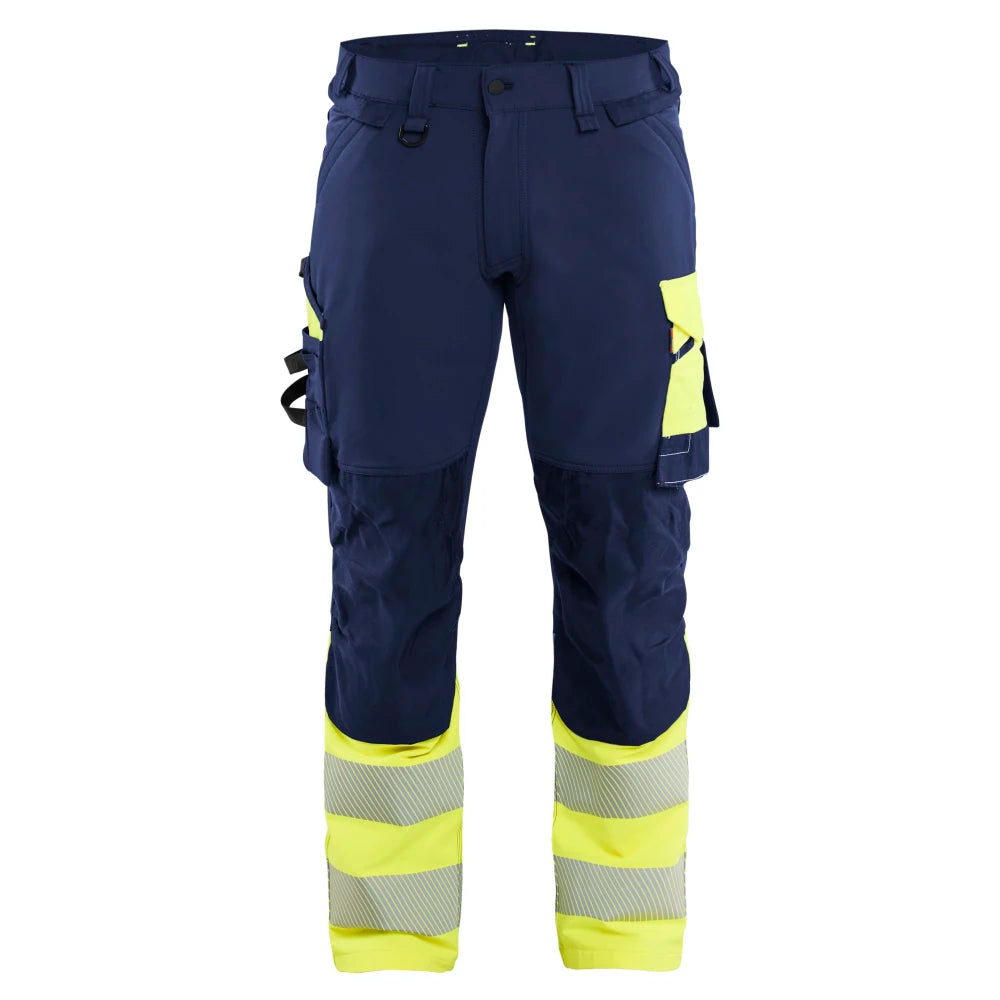 Blaklader 1126 1648 High Vis Werkbroek 4-Weg Stretch Marine High Vis Geel