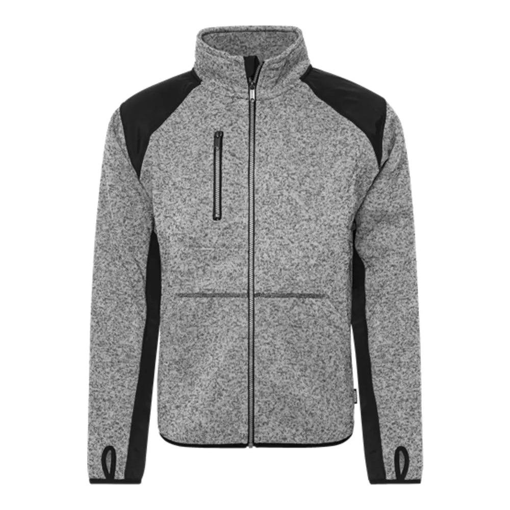 Fristads Fleece Sweatjack 7451 Prkn Grijs Zwart