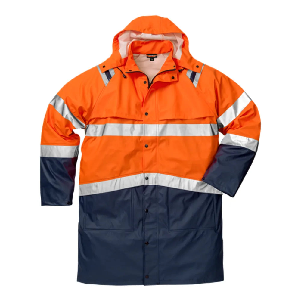 Fristads High Vis Regenjack Klasse 3 4634 Rs High Vis Oranje Marineblauw