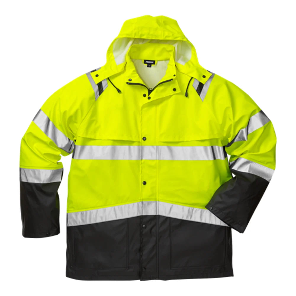 Fristads High Vis Regenjack Klasse 3 4624 Rs High Vis Geel Zwart