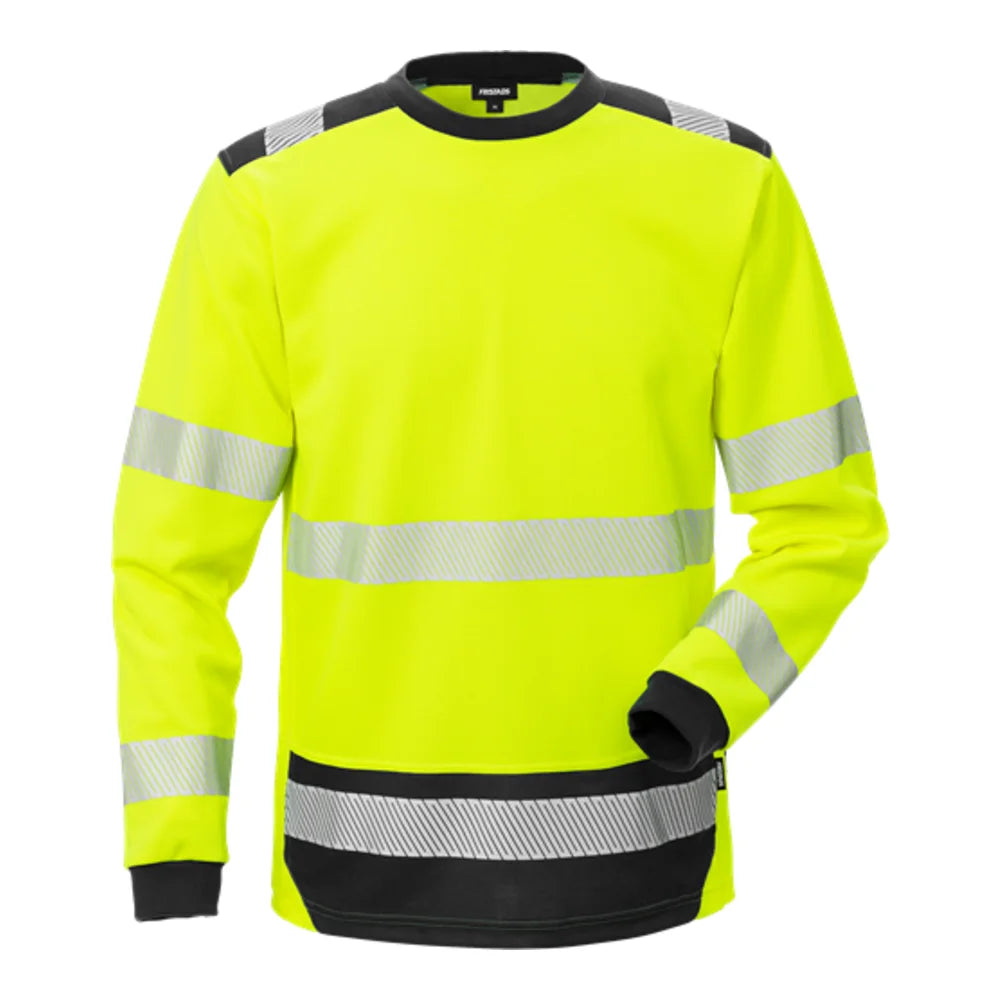 Fristads High Vis T-Shirt Lange Mouwen Klasse 3 7724 Thv High Vis Geel Zwart