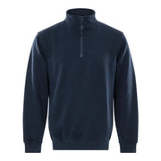Fristads Sweatshirt Met Korte Ritssluiting 1737 Swb Donker Marineblauw