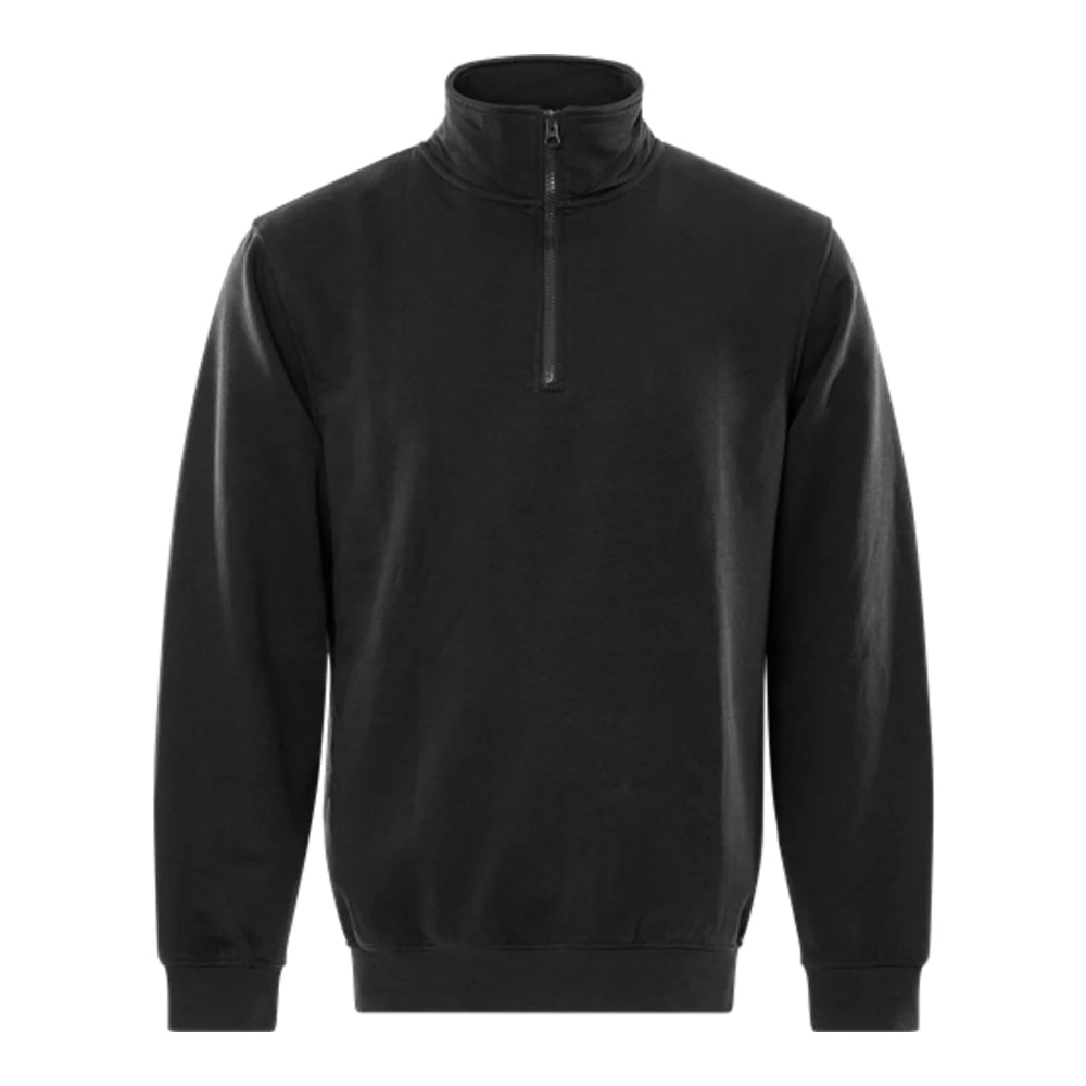Fristads Sweatshirt Met Korte Ritssluiting 1737 Swb Zwart