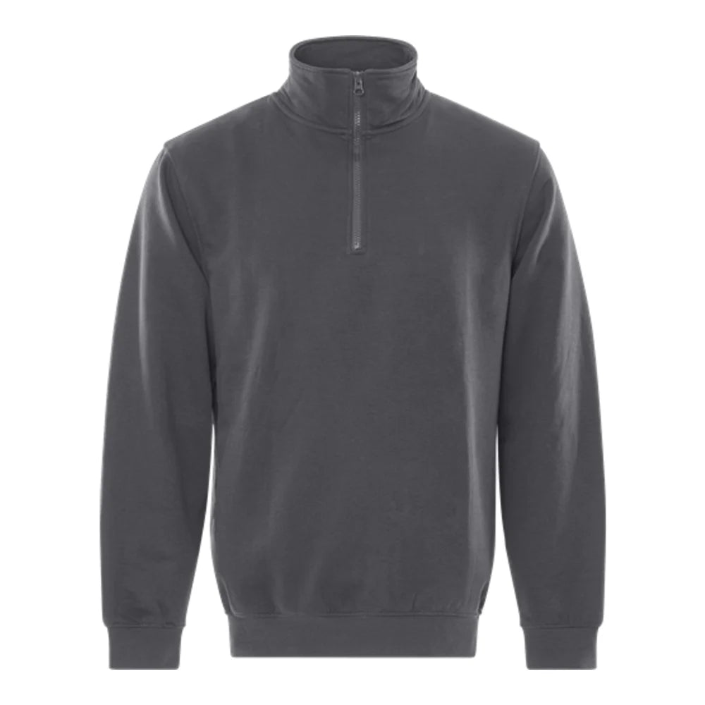 Fristads Sweatshirt Met Korte Ritssluiting 1737 Swb Donkergrijs