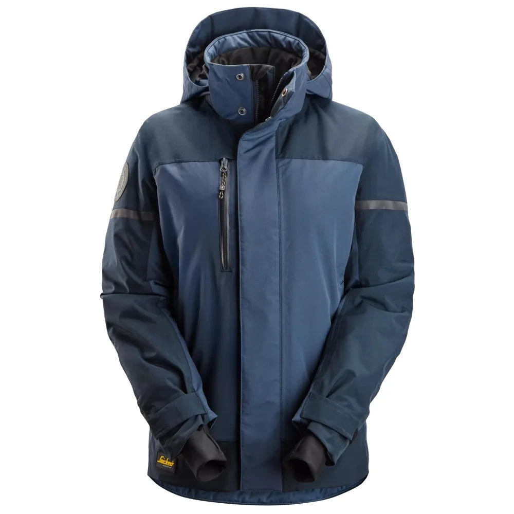 Snickers 1177 Allroundwork Waterdichte Geïsoleerde Dameswerkjas 9596 Navy Dark Navy