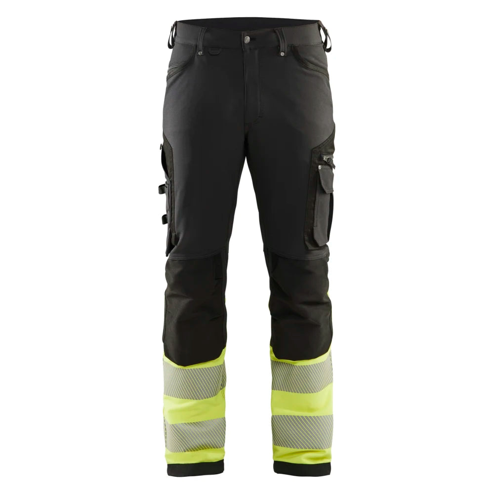 Blaklader 1193 1642 High Vis Werkbroek 4-Weg Stretch Zwart High Vis Geel