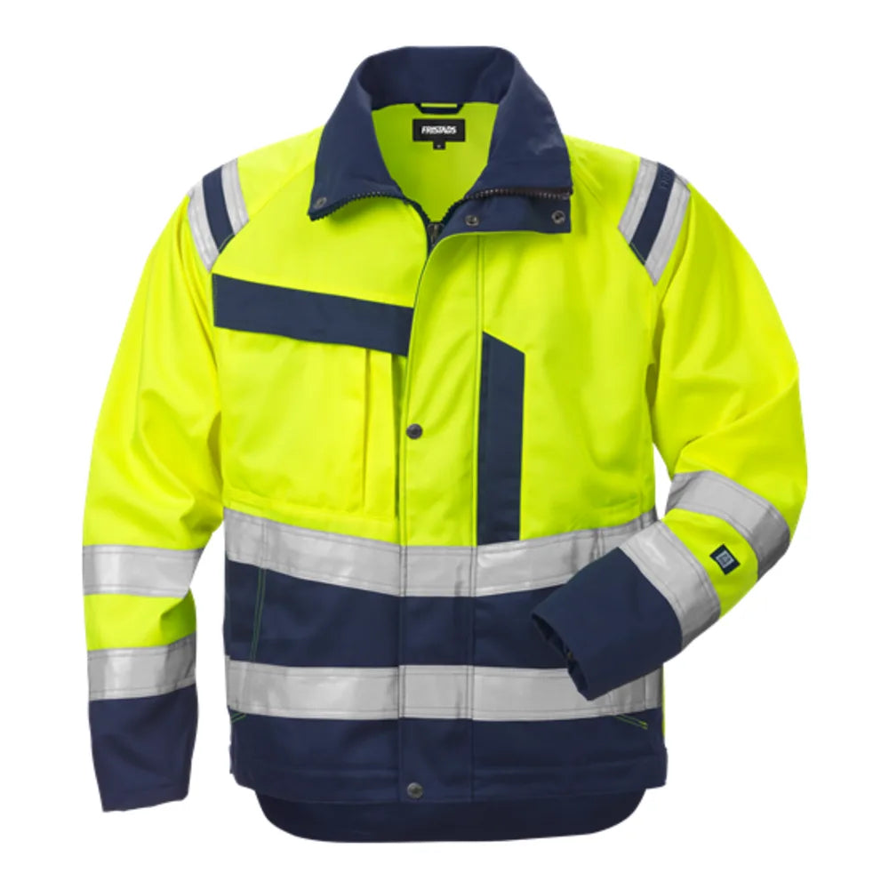 Fristads High Vis Jack Klasse 3 4026 Plu High Vis Geel Marineblauw