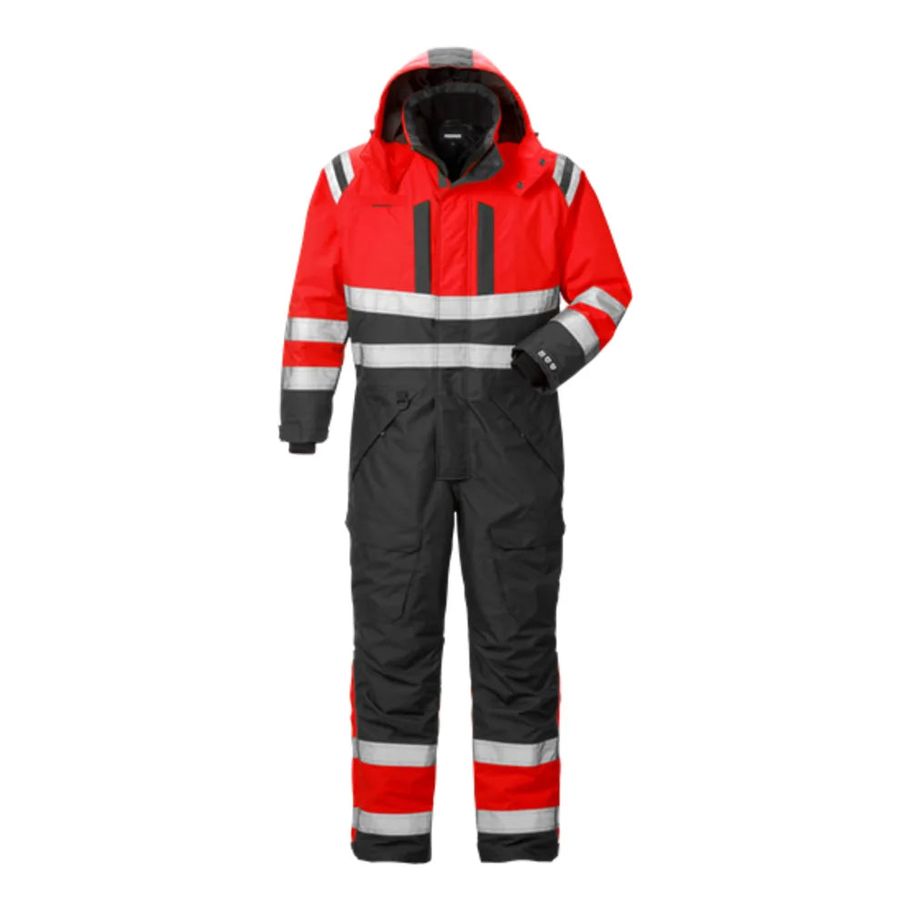 Fristads High Vis Airtech® Winteroverall Klasse 3 8015 Gtt High Vis Rood Zwart