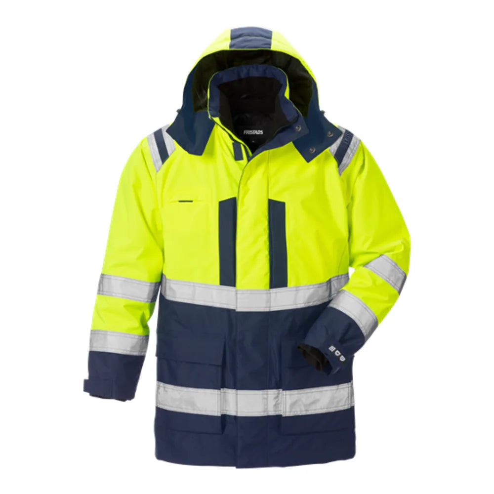 Fristads High Vis Airtech® 2-In-1 Parka Klasse 3 4036 Gtt High Vis Geel Marineblauw