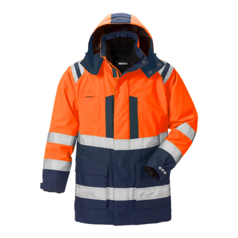 Fristads High Vis Airtech® 2-In-1 Parka Klasse 3 4036 Gtt High Vis Oranje Marineblauw