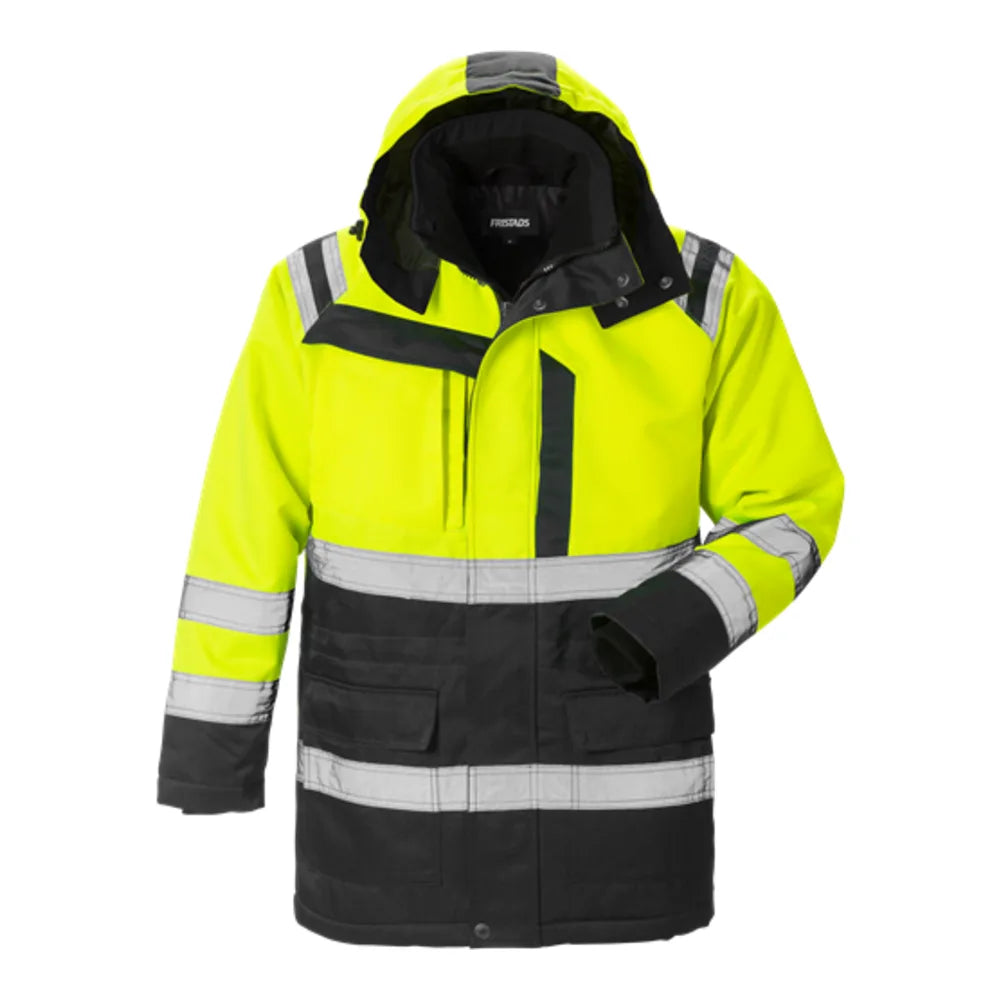 Fristads High Vis Winterparka Klasse 3 4042 Pp High Vis Geel Zwart