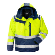 Fristads High Vis Winterjack Klasse 3 4043 Pp High Vis Geel Marineblauw