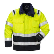 Fristads Flamestat High Vis Winterjack Klasse 3 4185 Aths High Vis Geel Marineblauw