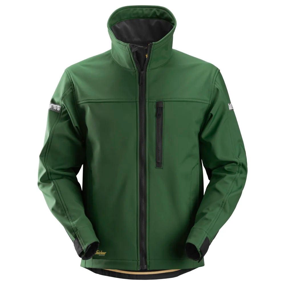 Snickers 1200 Allroundwork Softshell Werkjas 3904 Forest Green Black