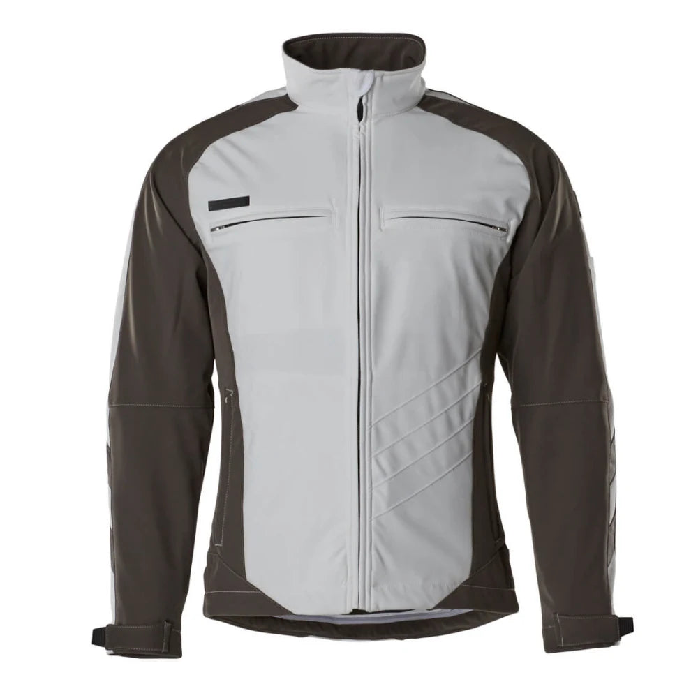 Mascot 12002-149 Softshell Jas Wit Donkerantraciet