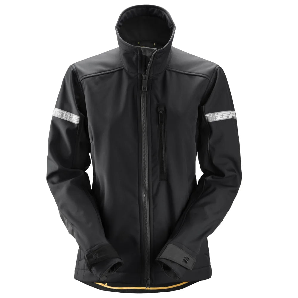 Snickers 1207 Allroundwork Softshell Dameswerkjas 0404 Black Black