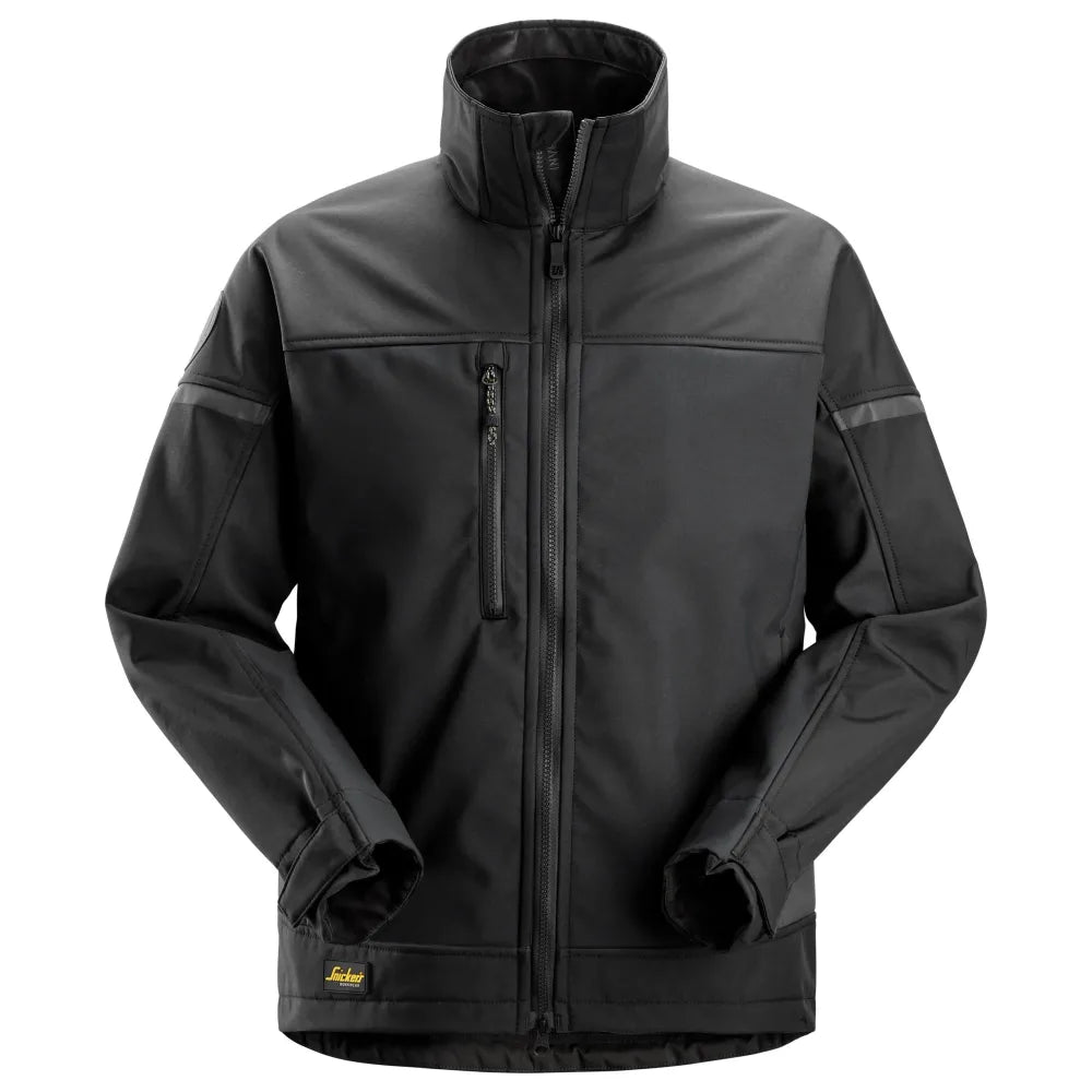 Snickers 1216 Allroundwork Softshell Stretch Werkjas 0404 Black Black