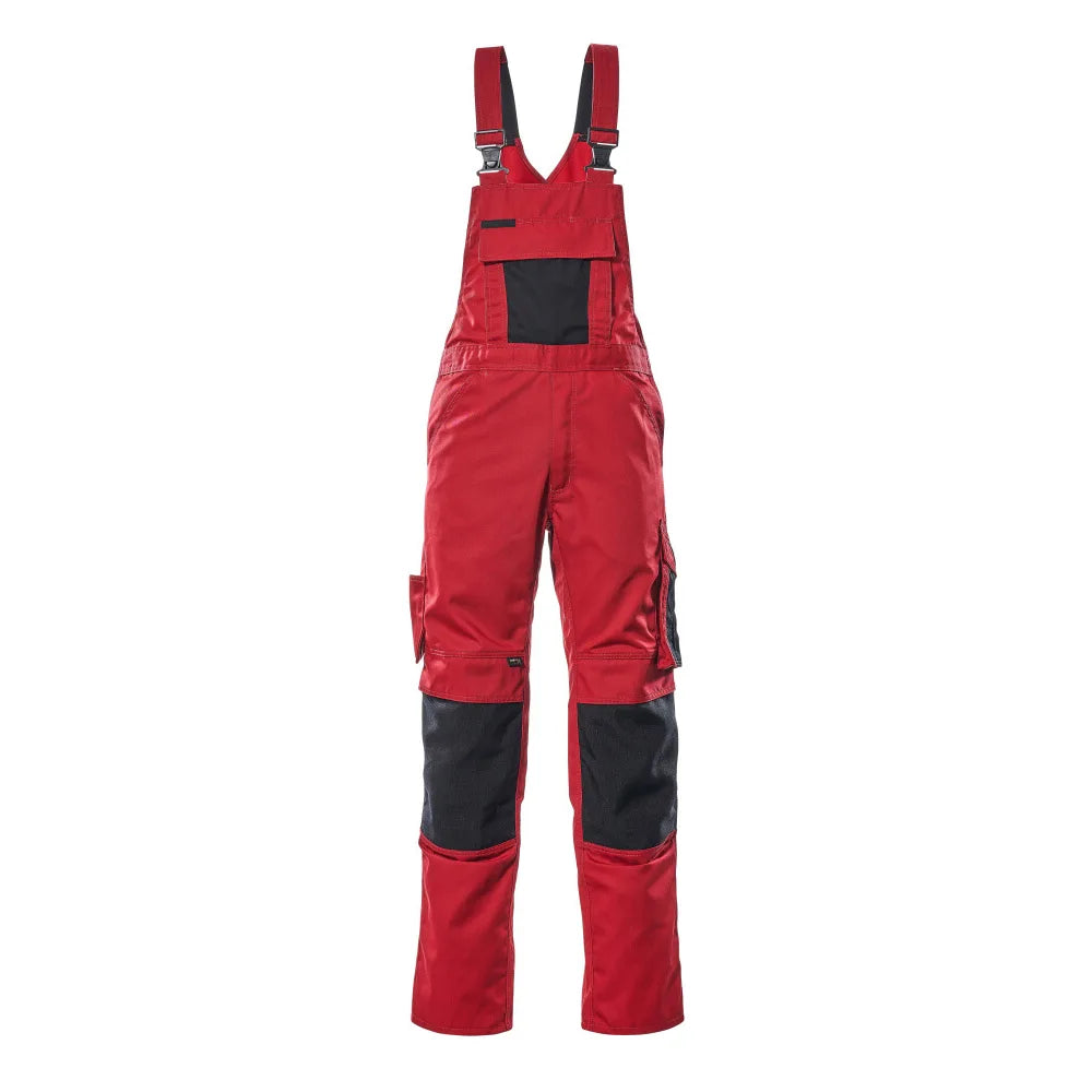 Mascot 12169-442 Amerikaanse Overall Met Kniezakken Rood Zwart