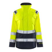 Fristads Flamestat High Vis Jack Dames Klasse 3 4275 Aths High Vis Geel Marineblauw