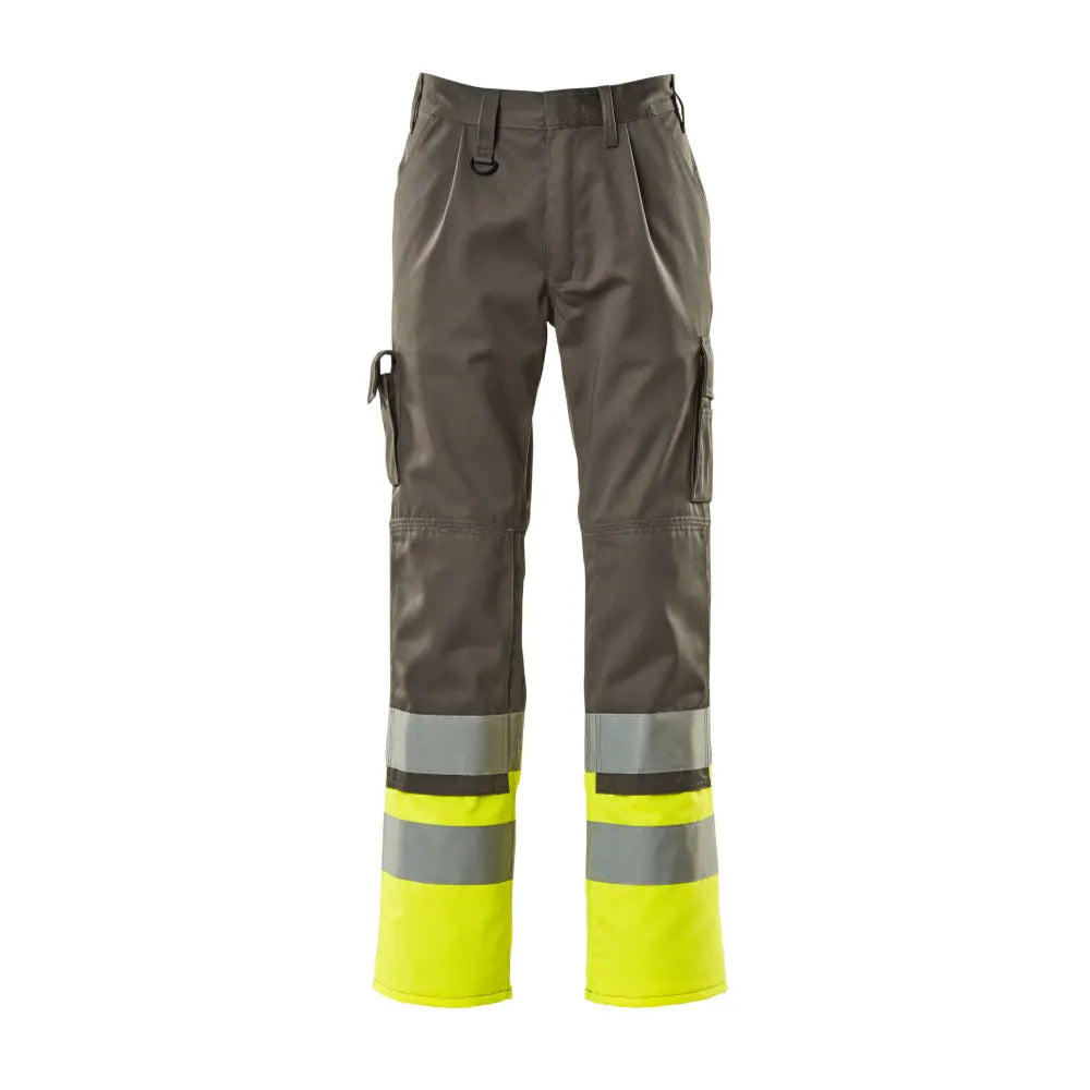 Mascot 12379-430 Broek Met Kniezakken Antraciet High Vis Geel