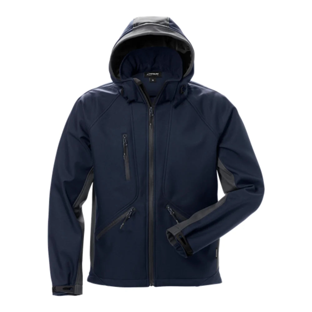 Fristads Softshelljack 1414 Shi Marineblauw Grijs