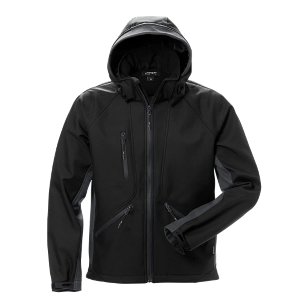 Fristads Softshelljack 1414 Shi Zwart Grijs