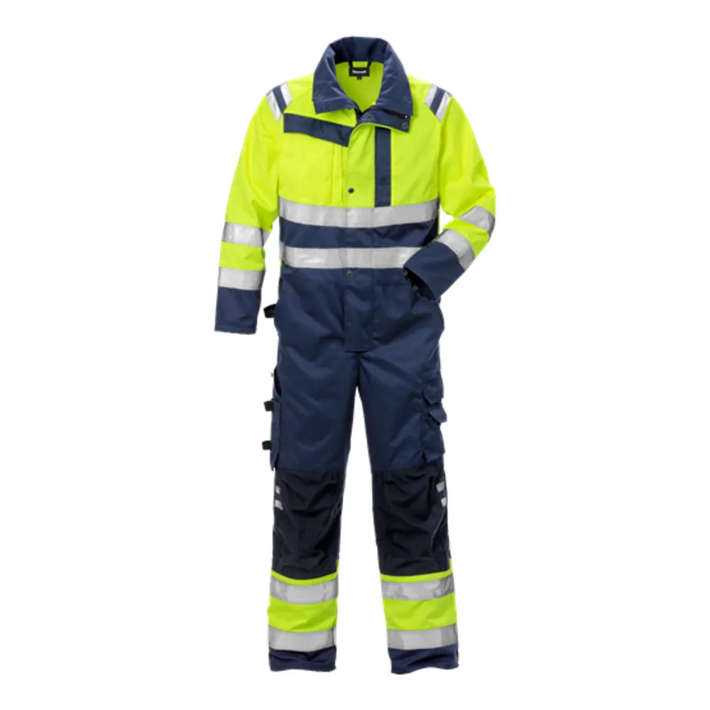 Fristads High Vis Overall Klasse 3 8026 Plu High Vis Geel Marineblauw