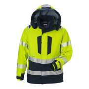 Fristads Flamestat High Vis Gore-Tex Pyrad® Shelljack Klasse 3 4095 Gxe High Vis Geel Marineblauw